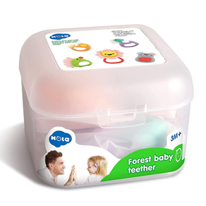 جغجغه دندانگیر 5 عددی هولی تویز Hola Toys مدل E318A _اسباب بازی نوزادی